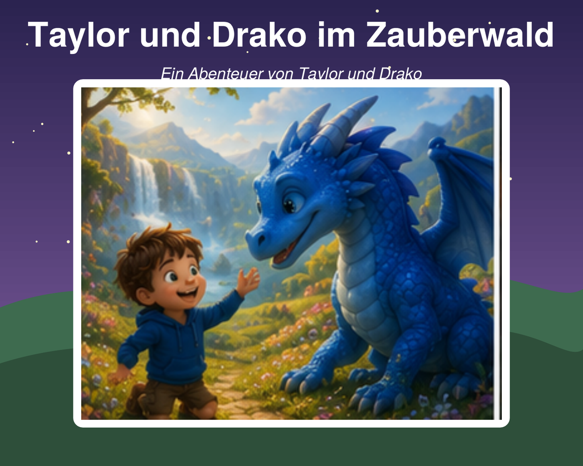 Taylor und Drako im Zauberwald